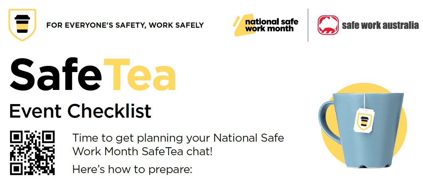 SafetyTea Event with picture of mug