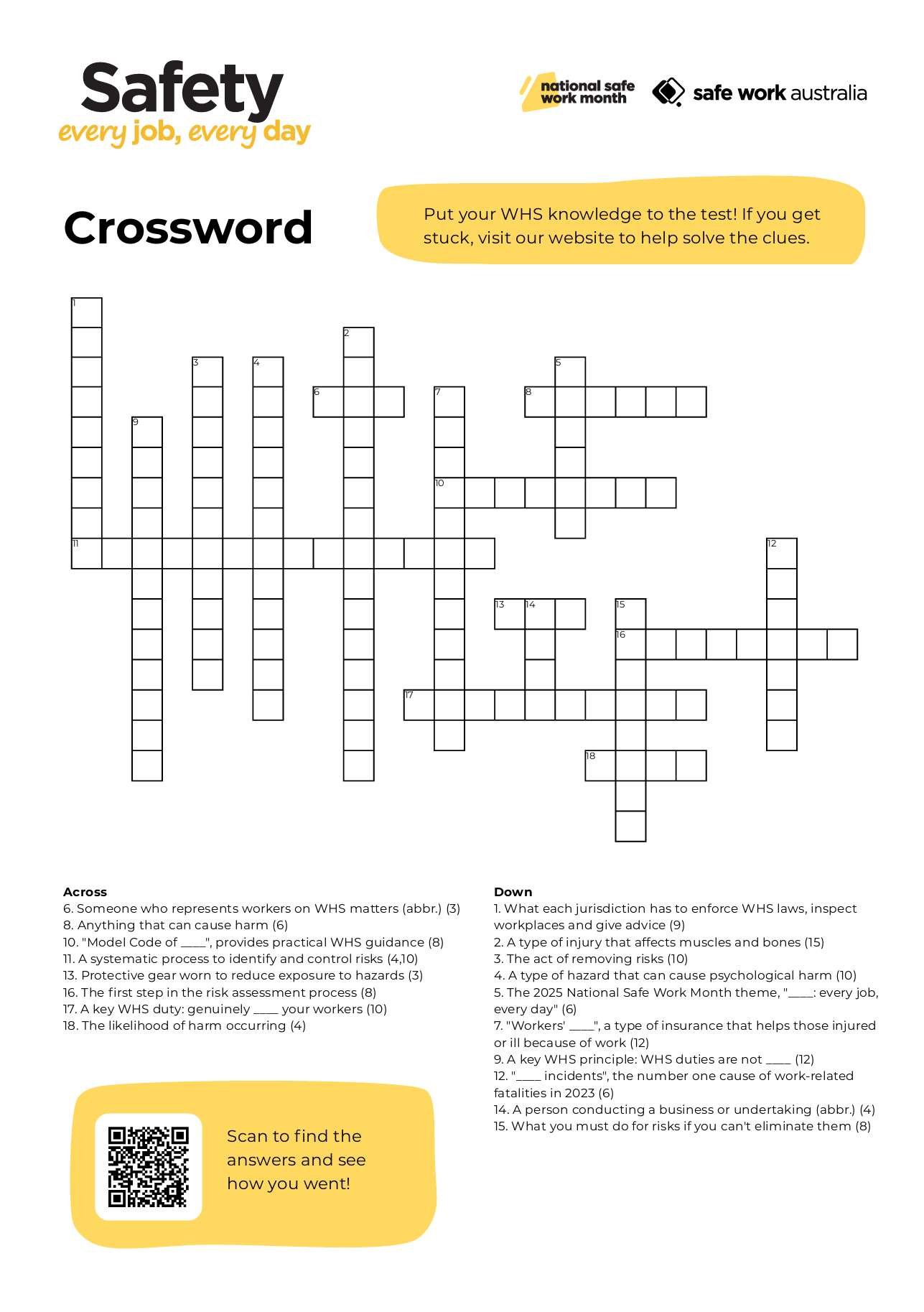 NSWM 2025 crossword puzzle