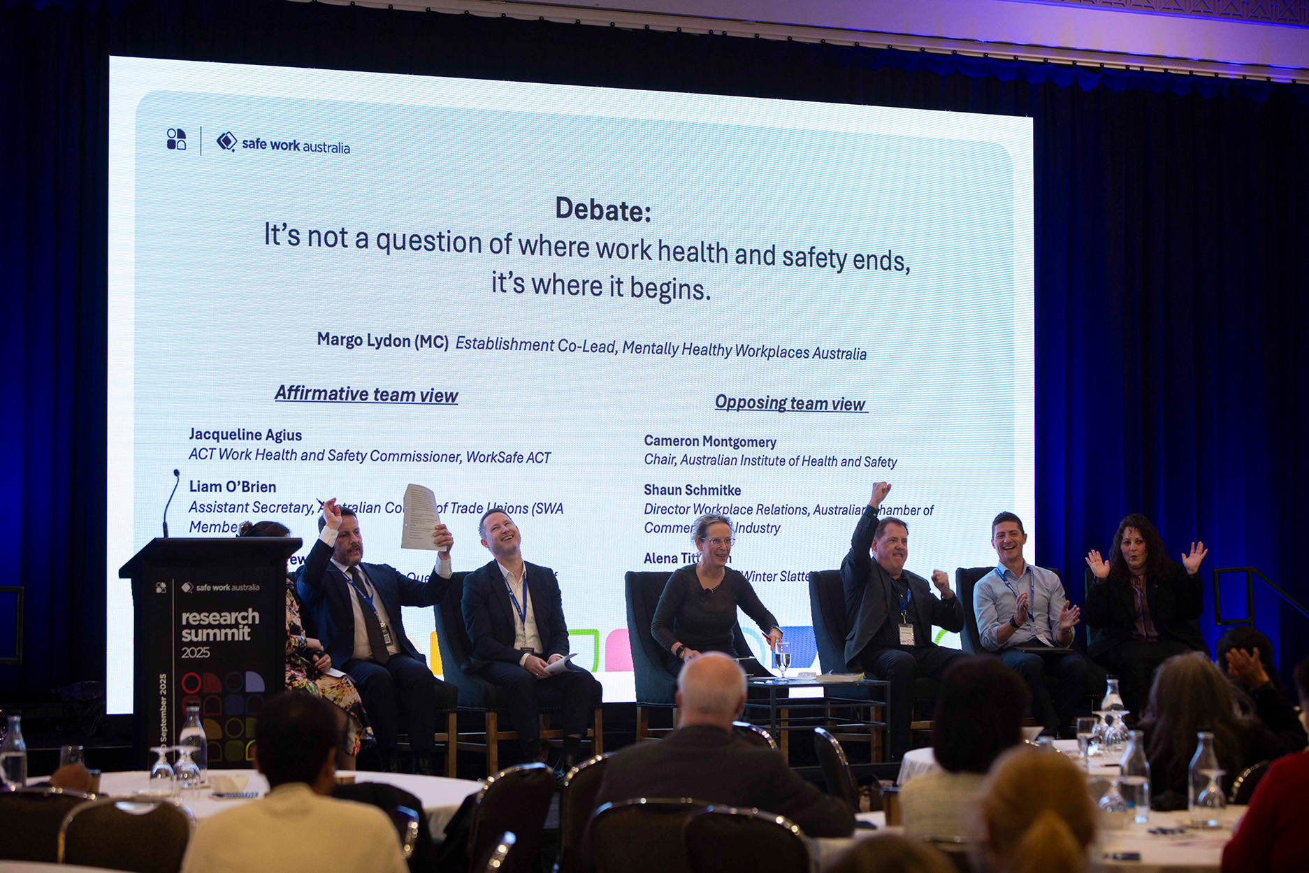 Margo Lydon, Jacqueline Agius, Liam O’Brien, Andrew Stewart, Cameron Montgomery, Shain Schmitke and Alena Titterton