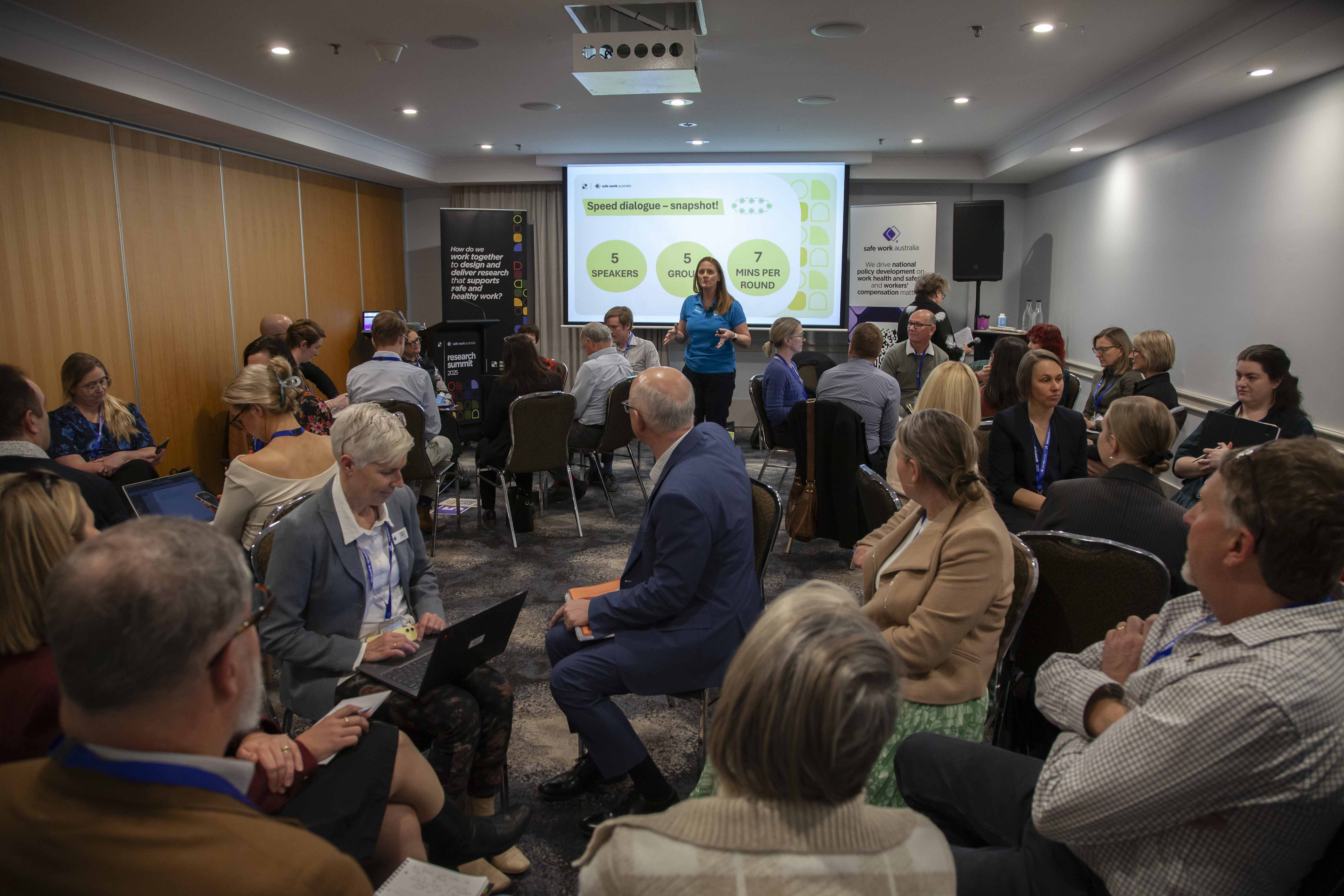 Participants in a facilitated workshop