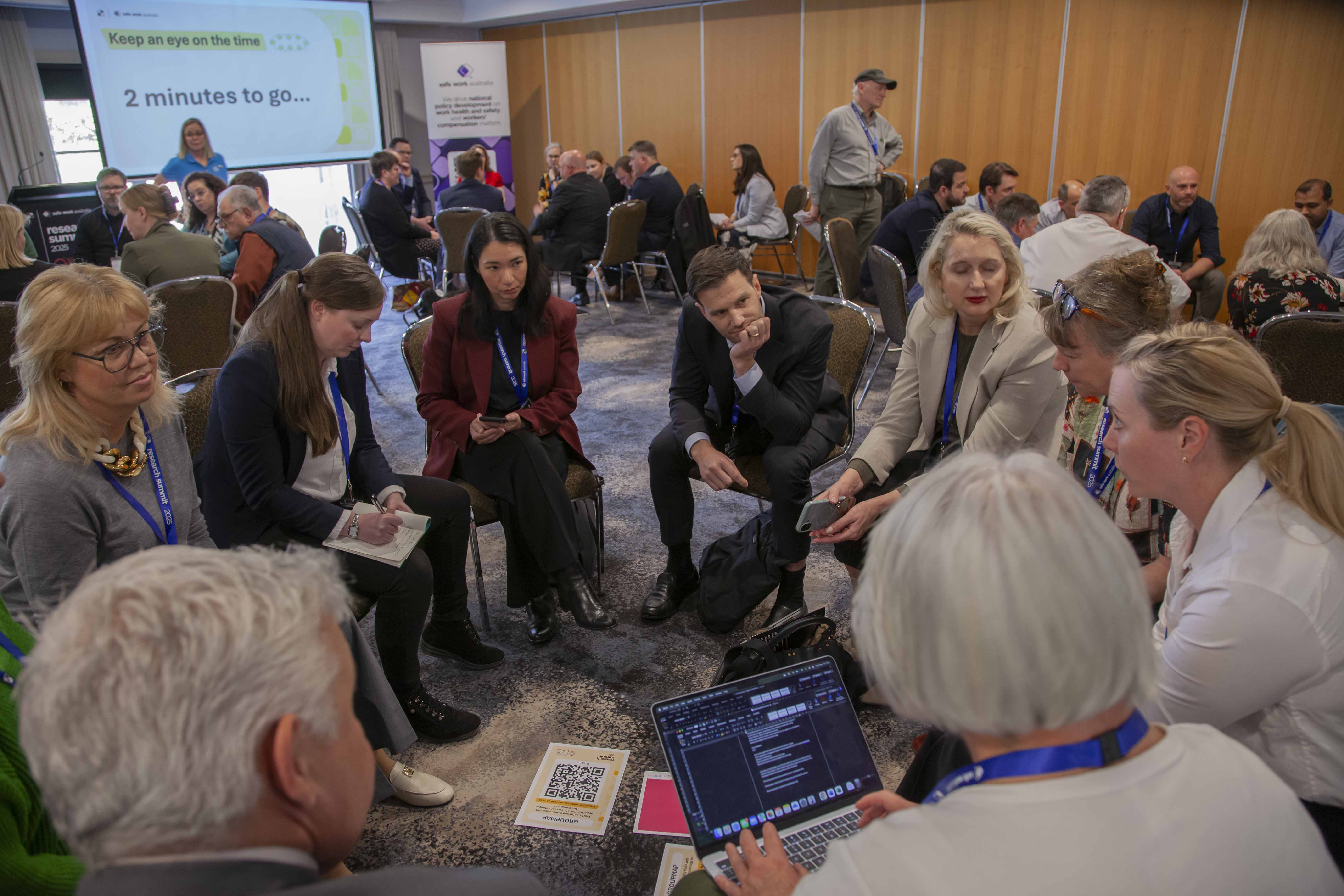Participants in a facilitated workshop