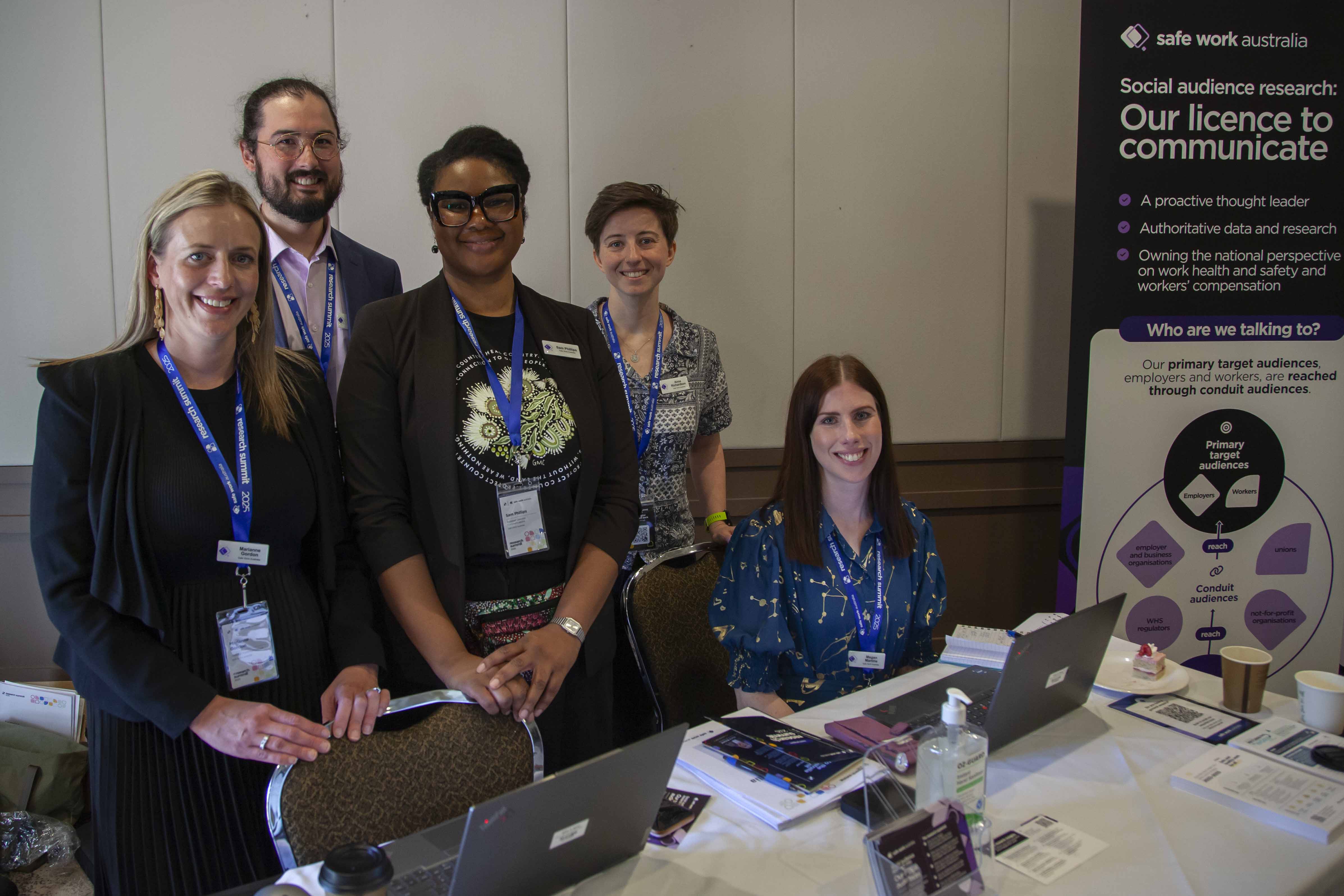 Marianne Gordon, Gavan Newland, Samantha Phillips, Anna Richardson and Megan Martine