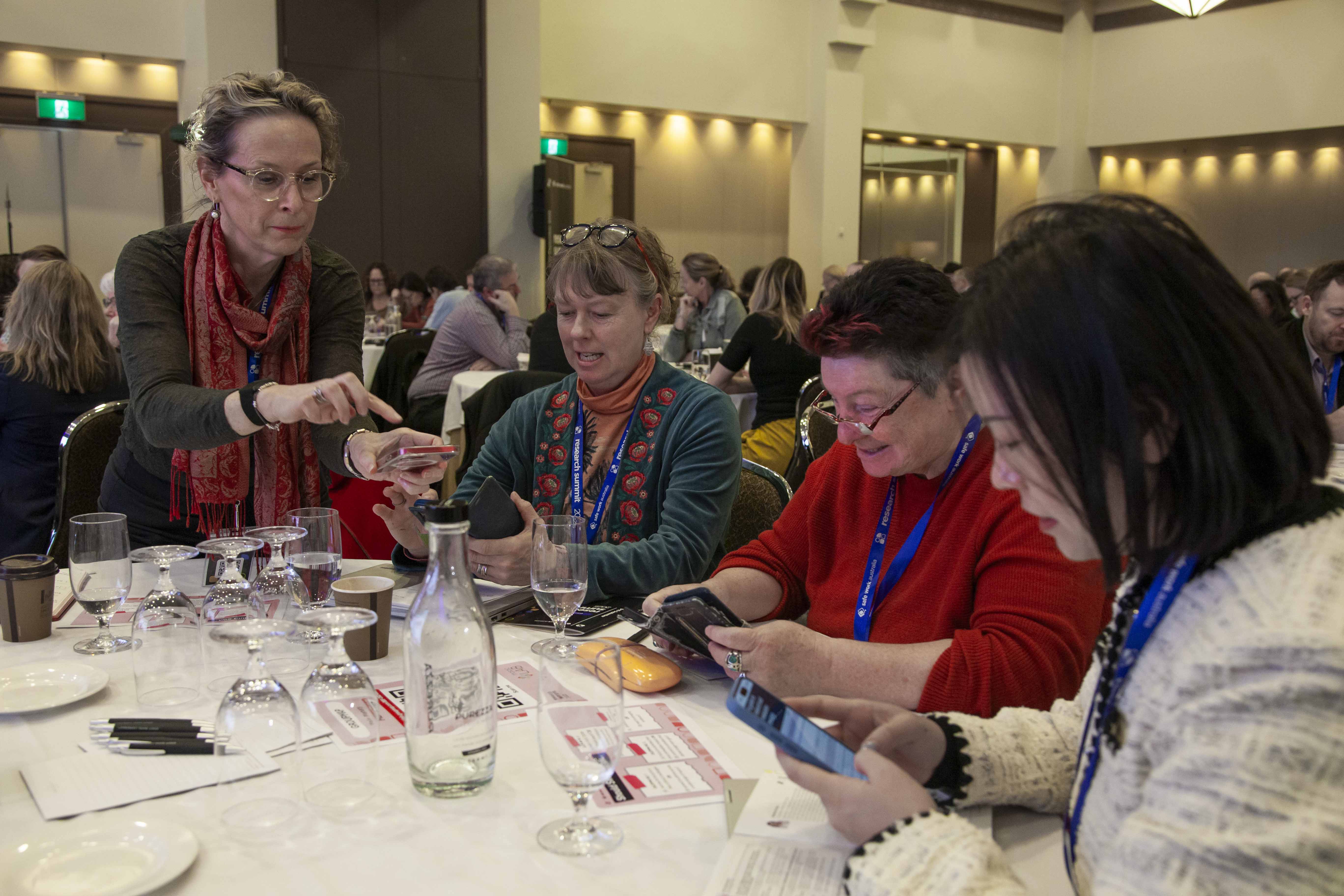 Participants collaborate and share thoughts at the Research Summit