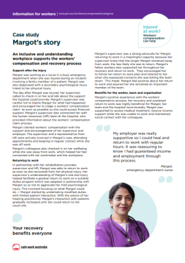 Case study - Margot's story
