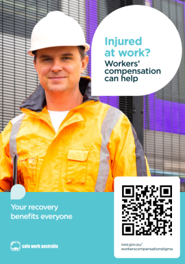 Man in high visibility clothing wearing helmet smiling
