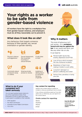 Poster-Your rights as a worker to be safe from gender-based violence