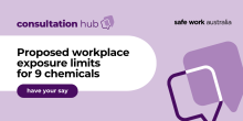 Proposed workplace exposure limits for 9 chemicals